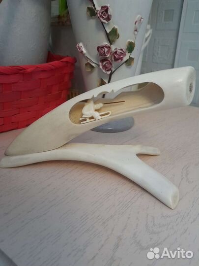 Сувенир северный.Из кости.Винтаж.ссср