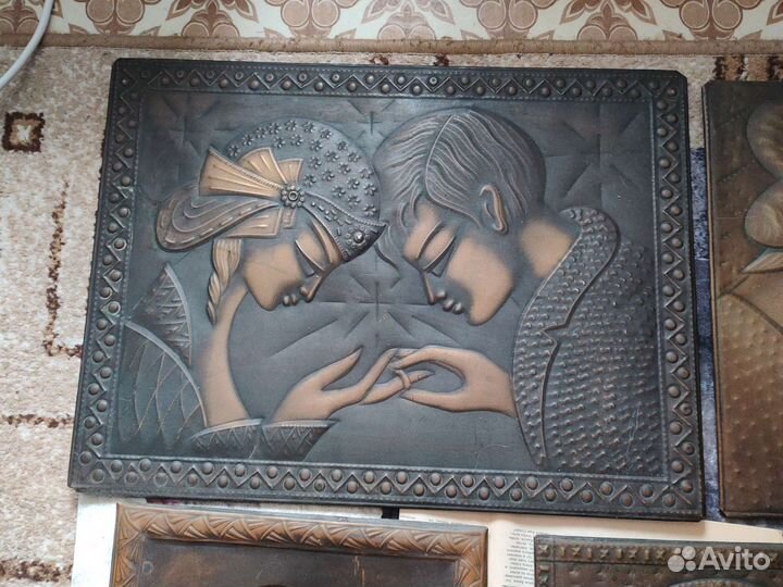 Картины медная чеканка СССР