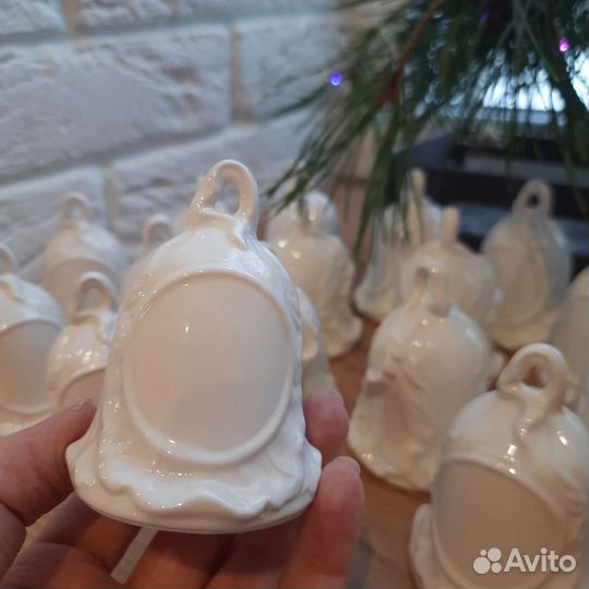 Фарфоровые заготовки. Колокольчики/магнитики