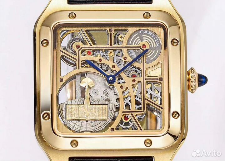 Часы Cartier ISantos-Dumont Skeleton Micro-Rotor S