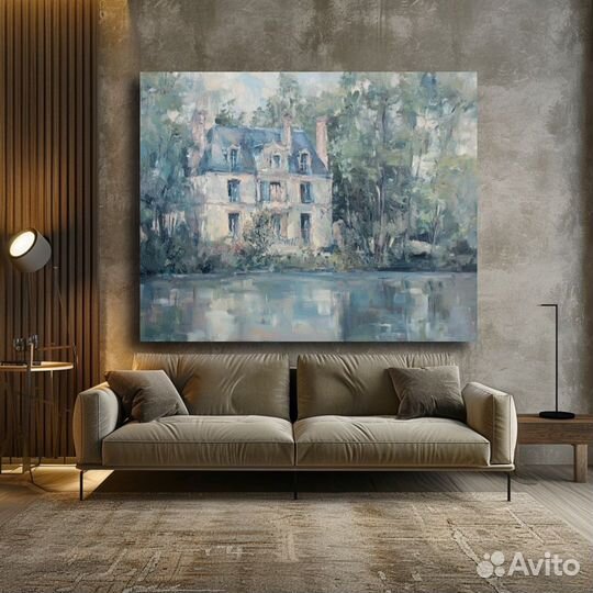 Картина по фото Родной дом премиум