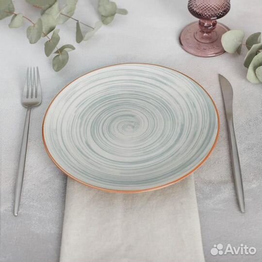 Тарелка керамическая обеденная «Искушение», d22 см