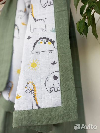 Муслиновый плед детский новый