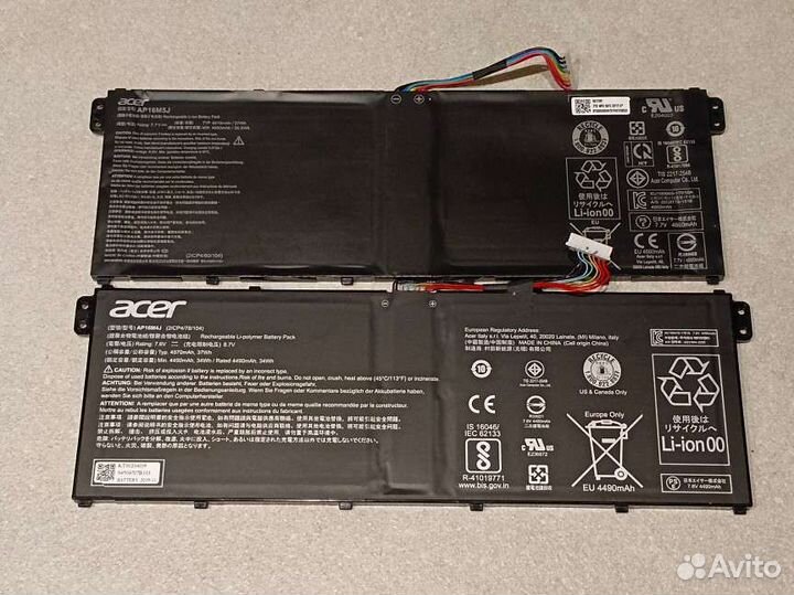 Батарея AP16M5J и AC14B18J для Acer