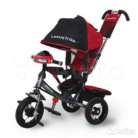 Велосипед Lexus Trike 12 и 10 надувные колёса фара