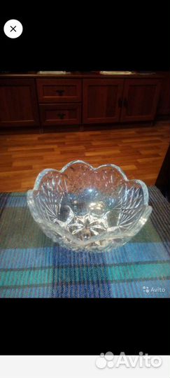 Конфетница СССР хрустальная