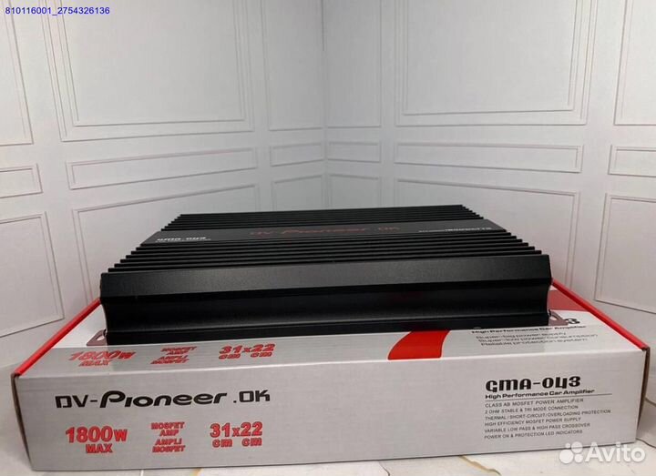 Усилитель Pioneer 043 1800W 31x22 см