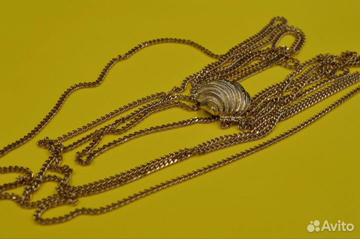 Колье из цепочек Michelle Lynn винтаж 1980е цепи