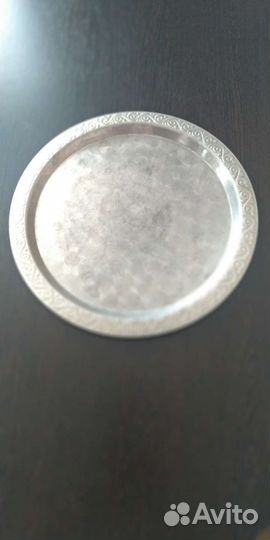 Поднос. Кольчугино. СССР никелированный мельхиор