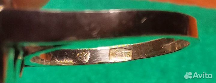 Кольцо, серьги, кулон серебро 875 Монголия