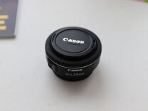 Canon ef s 24mm f 2.8 stm отличное состояние