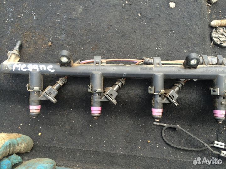 Коллектор рампа дроссель форсунки renault megane 2