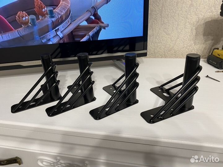 Ножки для мебели металлические 12 см