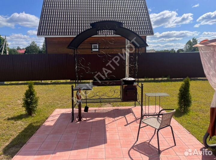 Мангал с крышей