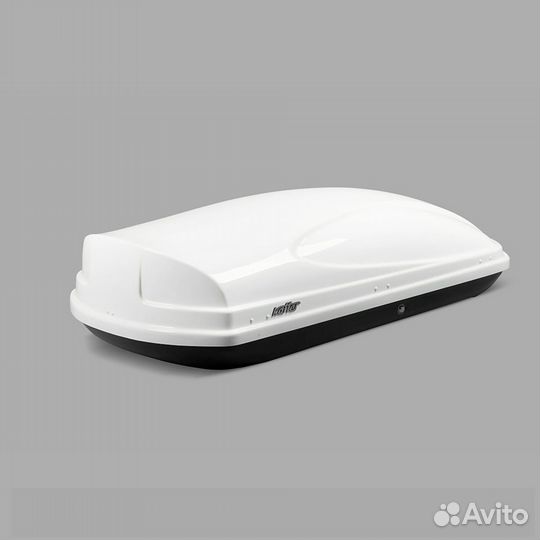 Бокс на крышу Koffer А-430 белый глянцевый