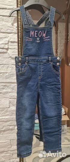 Джинсовый комбинезон для девочки 5 лет