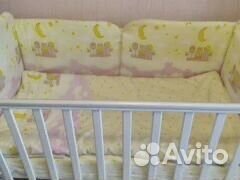 Бортики балдахин Комплект в кроватку Perina