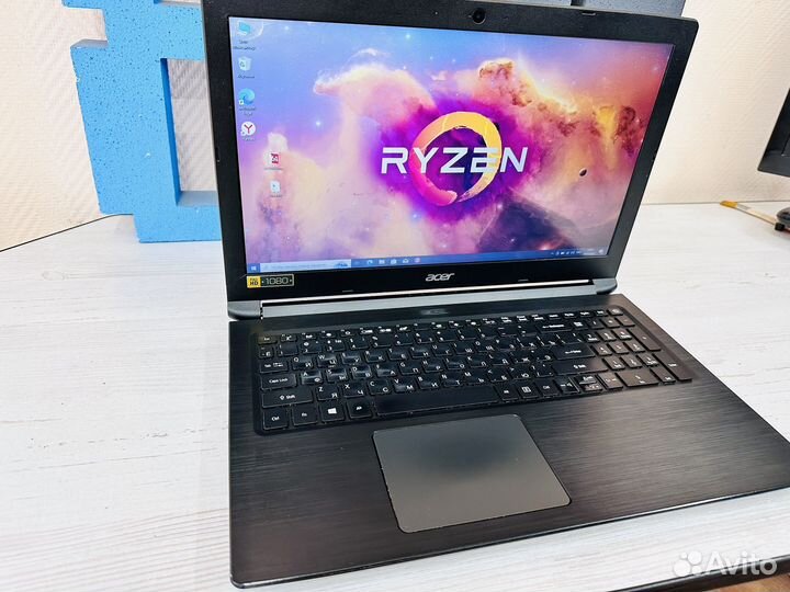 Мощный Acer на ryzen 5 8gb ssd 1000gb