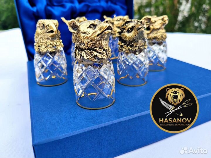 Хрустальные рюмки перевертыши