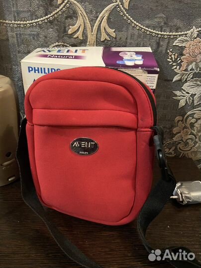 Молокоотсос avent ручной и сумка avent