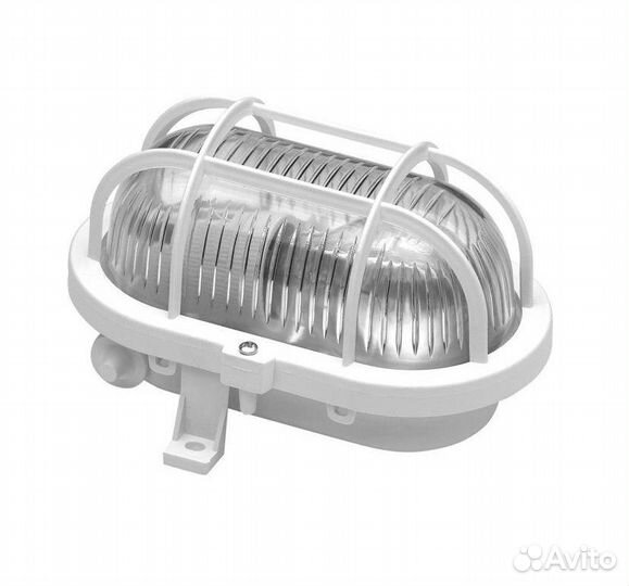 Светильник овальный маленький с решеткой псх60 ев