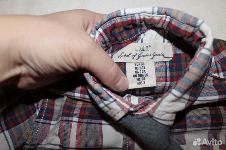 Рубашка с галстуком, 98 рост