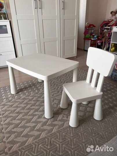 Детский стол и стул IKEA