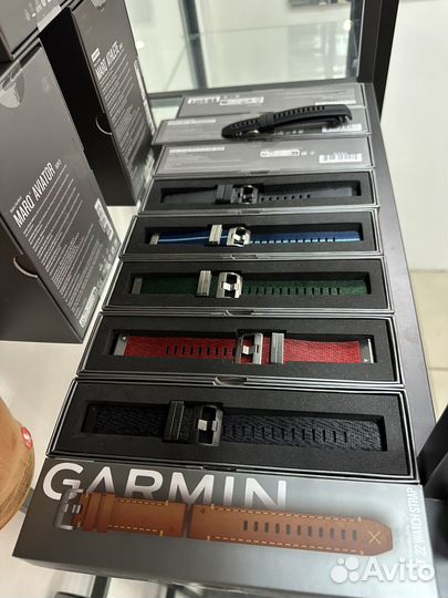 Ремешки Garmin marq Gen 2 титан, кожа, жаккард, си