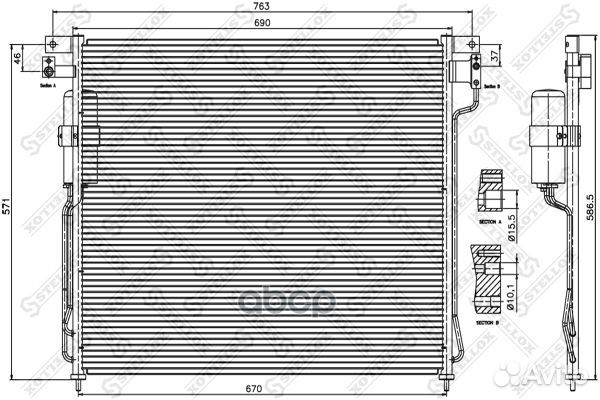 10-45383-SX радиатор кондиционера Nissan Pathf