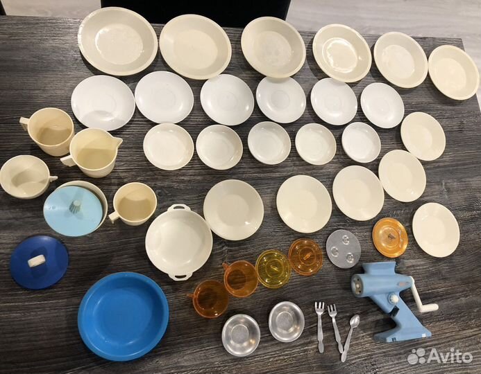 Детская посудка СССР + мясорубка