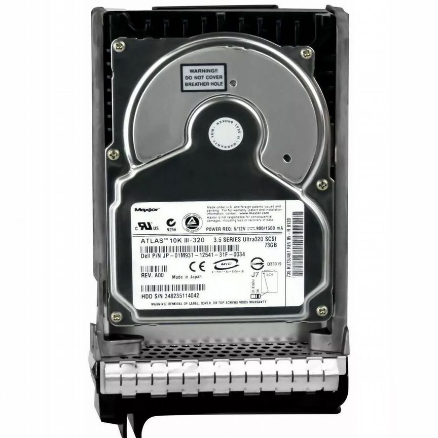 [1M931] Жесткий Диск Dell 73gb U160scsi 3.5" Hdd 1m931