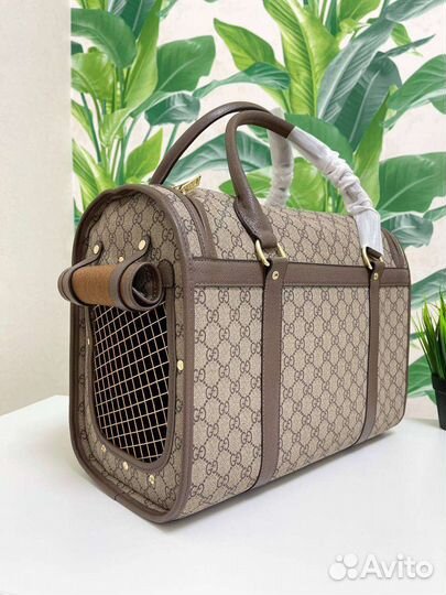 Сумка переноска для животных Gucci