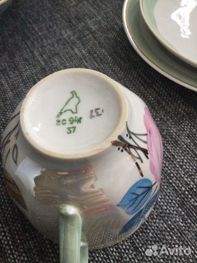 Чайное трио фарфор Дулево