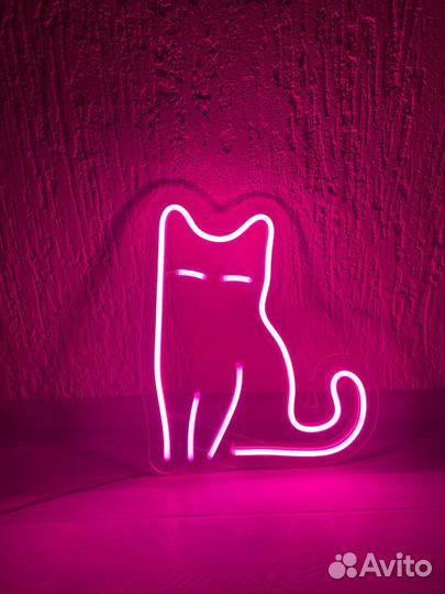 Ночник кот, неоновые вывески