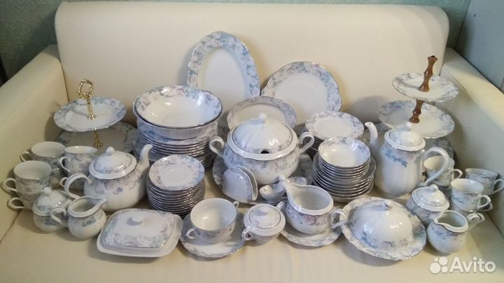 Комплект посуды, фарфор, Thun, Чехия, новый