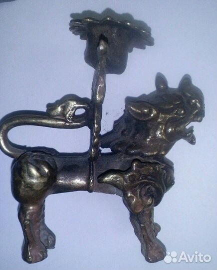 Подсвечник бронзовый