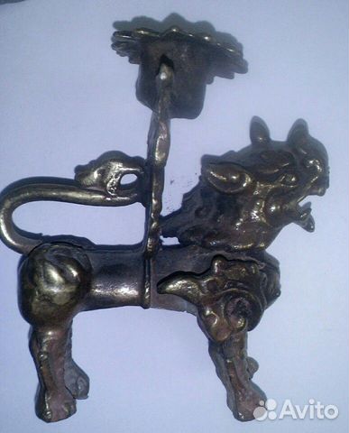 Подсвечник бронзовый