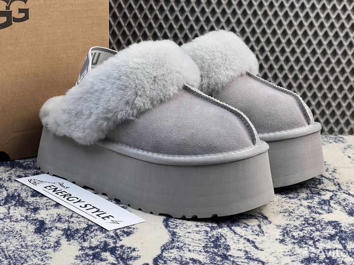 Тапочкиcugg Funkette Suede Platform Grey Violet