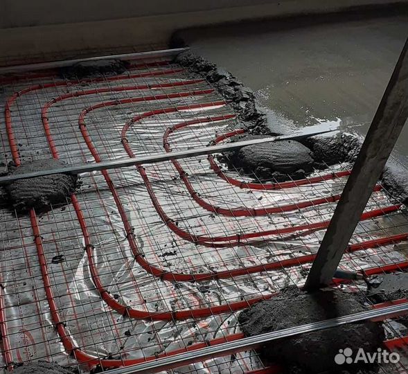 Водяной тёплый пол, монтаж без посредников/наценок