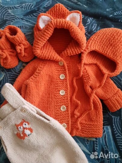 Костюм вязаный Лисичка
