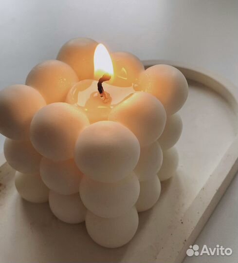 Свечи из соевого воска «Куб»