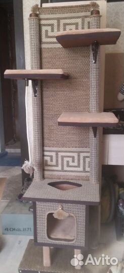 Домик для кошки с когтеточкой