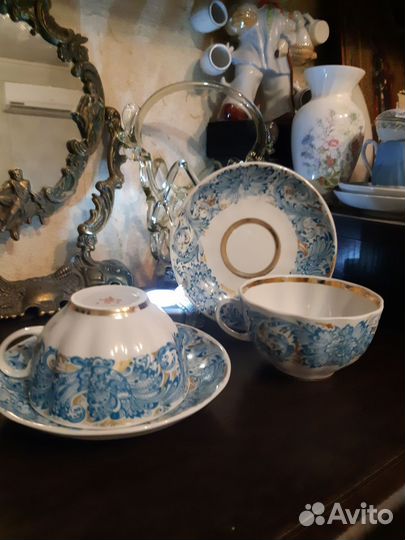 Чайная пара лфз костяной фарфор