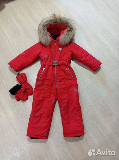 Зимний комбинезон для девочки 128