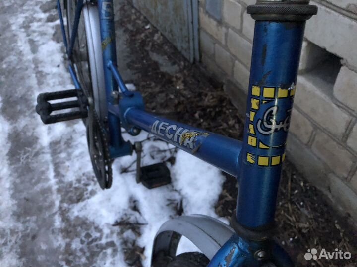 Велосипед десна синий складной