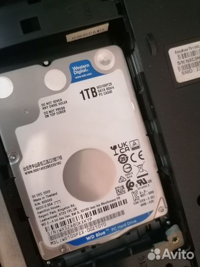 Ноутбук на запчасти packard bell