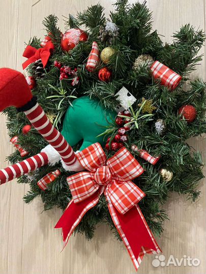 Новогодний венок гринч