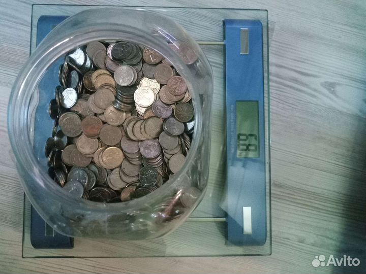 6,8 килограмм одно-копеечных монет