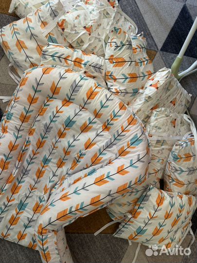 Бортики в детскую кроватку с коконом