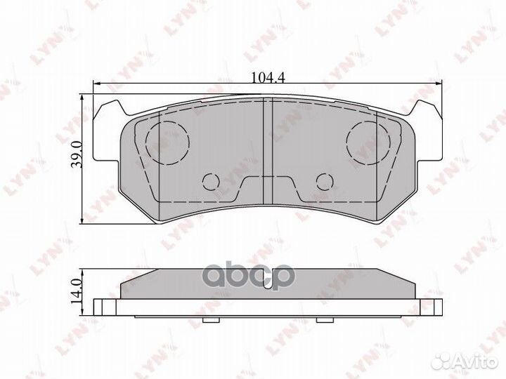 Колодки тормозные задние chevrolet Lacetti bd-1